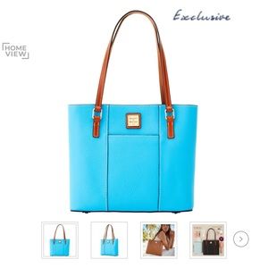 Dooney and Bourke Pebble Grain Small Lexington Shopper- Sky Blue
